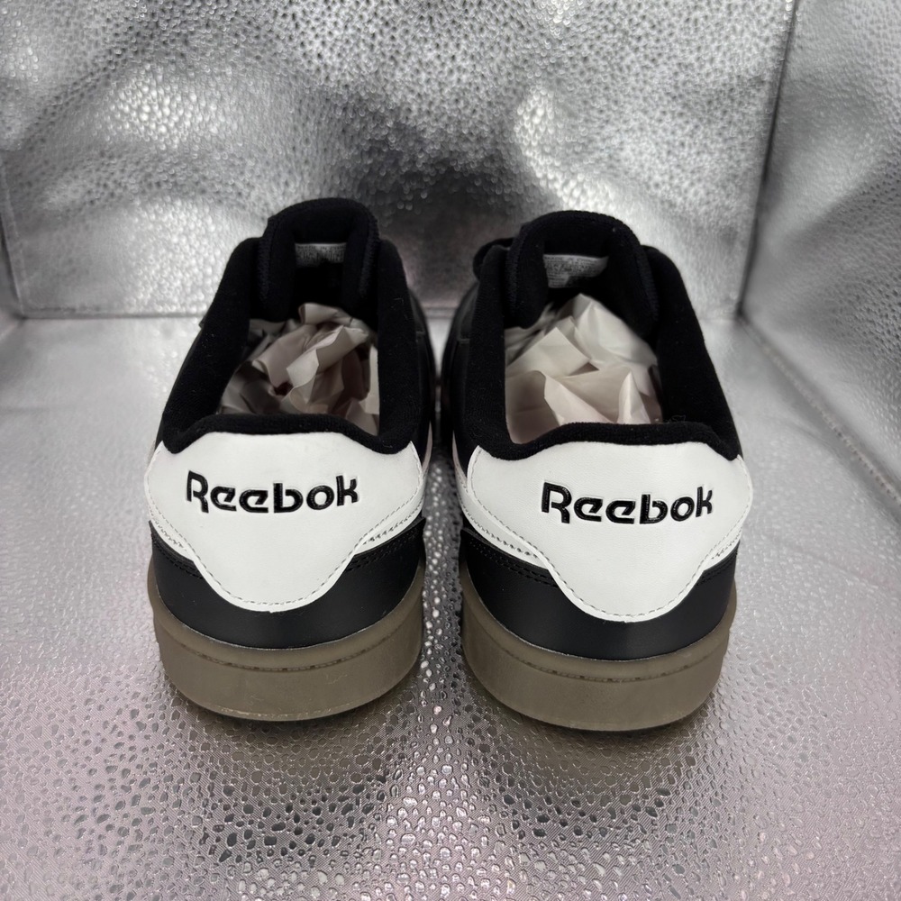 Reebok Club C Revenge Mens 6 Black White Gum Sole Sneakers Low Top Shoes - Picture 4 of 7